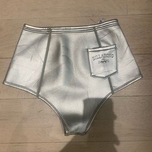 Billabong high waisted Metallic bikini bottoms